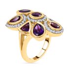 Lusaka Amethyst und Zirkon-Ring - 5,46 ct. image number 6