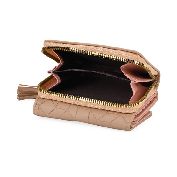 PU-Geldb&ouml;rse mit RFID-Schutz, 11x8x4cm, Beige image number 7