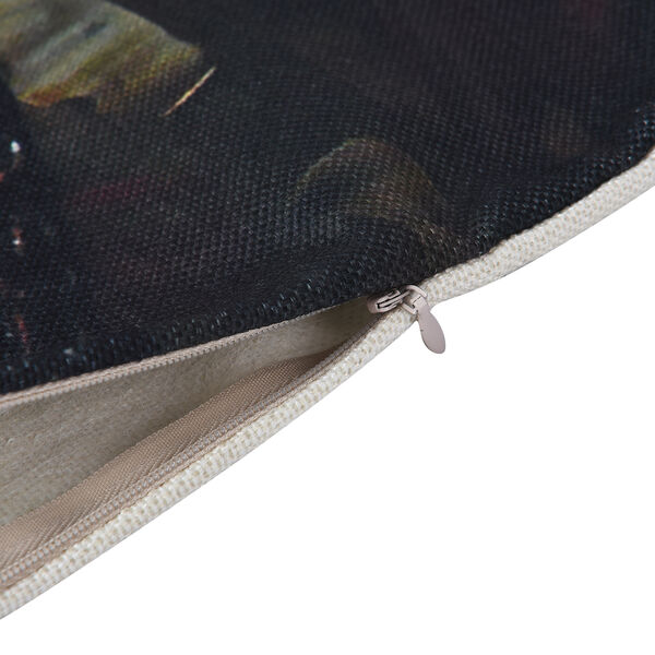 2er-Set bedruckte Kissenbezüge, Größe 45x45 cm, Rot image number 5