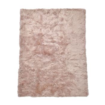 Kunstfell Teppich, Braun meliert