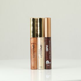 3er Set  - Beauty Metal Liquid Glitter Liner Set, wasserbasiert, Champagner, Gold, Espresso, Schimmerpalette, City Glow
3er Set  - Beauty Metal Liquid Glitter Liner Set, wasserbasiert, Champagner, Bronze, Espresso Schimmerpalette, Golden Hour