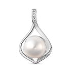 Süßwasser Perle Anhänger 925 Silber ca. 2,83 ct.