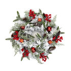 Weihnachtskranz, Weihnachtsdekoration, Durchmesser 45 cm, Rot und Mehrfarbig  image number 0