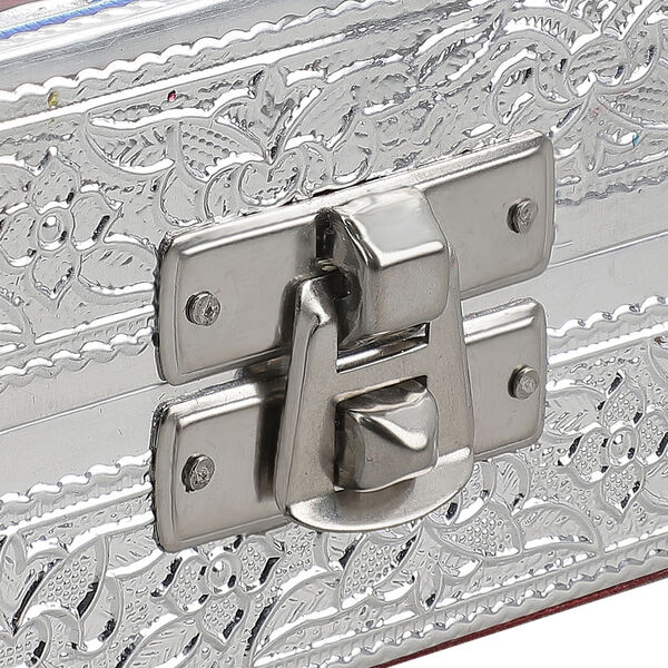 Minakari-Ringbox, Pfauentanz-Design, für 150 Ringe, 35,6x25x5,8 cm image number 7