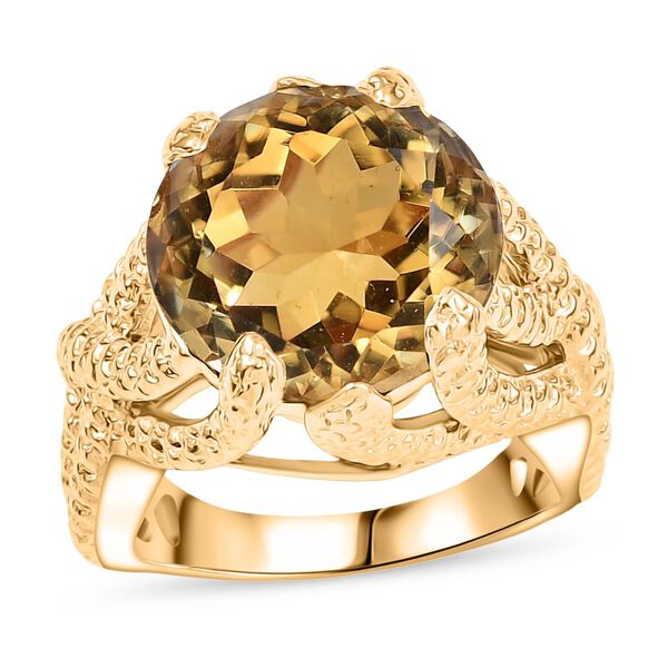 Citrin Ring Messing (Größe 18.00) ca. 10,47 ct image number 4