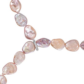 Mehrfarbige Keshi Perlen Halskette, ca. 306,10 ct.