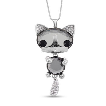 Mehrfarbiger Kristall Anh&auml;nger mit Kette ca. 63.5 cm + 5 cm Extender