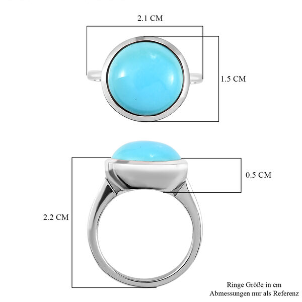 Amerikanischer, natürlicher Sleeping Beauty Türkis-Ring - 4,97 ct. image number 7