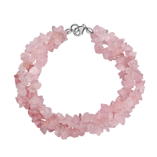 Rosenquarz Armband, 19 cm - 120 ct.