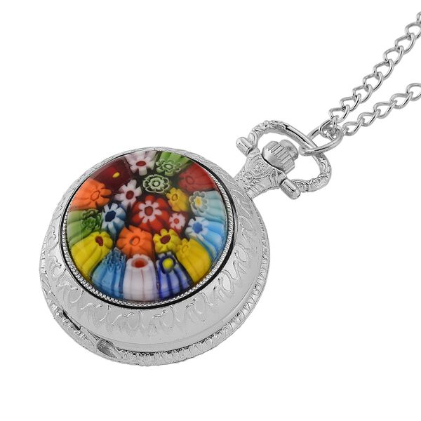 EXKLUSIVES ANGEBOT STRADA SPINNING Uhr mehrfarbiges Murano-Stil Glas mit Japanisches Uhrwerk 91.4 cm image number 4