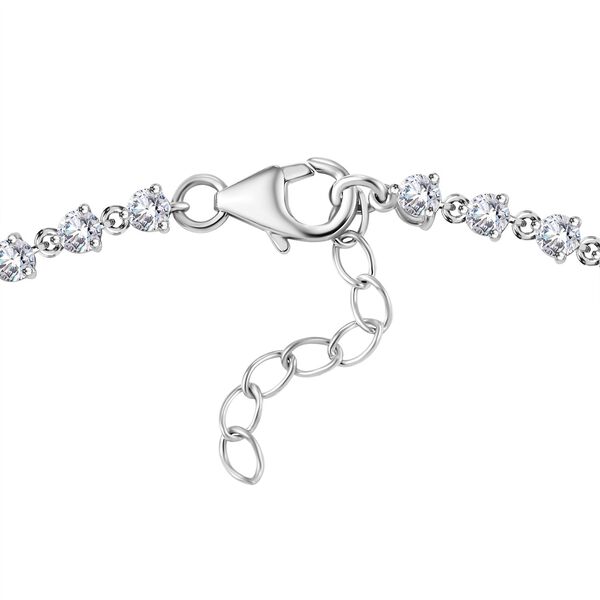 Moissanit Armband, 19cm, 925 Silber rhodiniert - 3,68 ct. image number 3