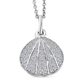 EVER TRUE Süßwasser Perle, Weißer Zirkon Schmuckset ca. 50 cm 6.89 ct