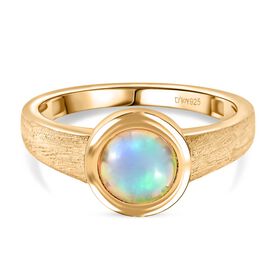 D'Joy AA Natürlicher, äthiopischer Welo Opal Ring 925 Silber 750 Gelb Vergoldet (Größe 18.00) (10-15 Werktage Lieferzeit) ca. 1.03 ct D'Joy AA Natürlicher, äthiopischer Welo Opal Ring 925 Silber 750 Gelb Vergoldet (Größe 18.00) (10-15 Werktage Lieferzeit) ca. 1.03 ct