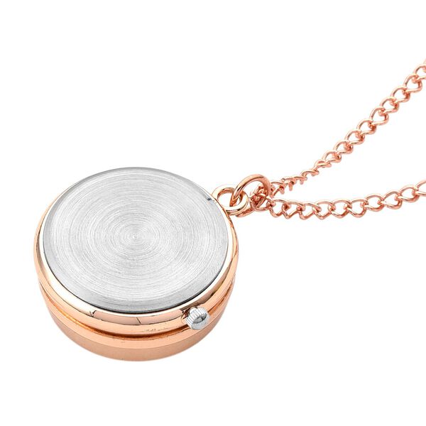 STRADA Glasuhr mit echten Blumen im Zifferblatt, Eisenarmband, 91.4 cm, Rose image number 4