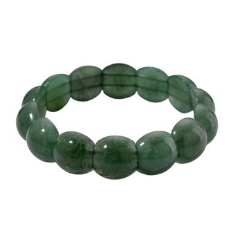 Gr&uuml;ner Aventurin Armband Flexibel, ca. 200.00 ct