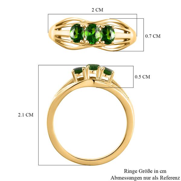 Nat&uuml;rlicher Chromdiopsid-Ring - 0,54 ct. image number 7