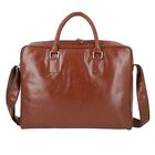 LA MAREY - Crossbody-Tasche aus naturfreundlichem Kunstleder, Größe 37x7x28 cm, Braun