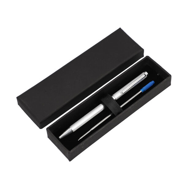 Echten Diamanten 925 Silber Kugelschreiber in Geschenkbox image number 6