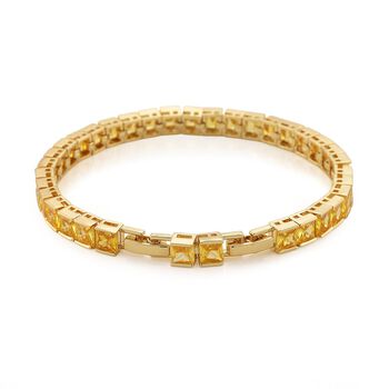 Gelbes Zirkonia Armband, 18+2,5cm