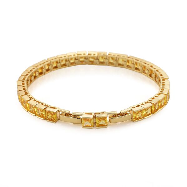 Gelbes Zirkonia Armband, 18+2,5cm image number 4