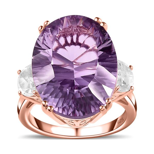 Rose De France Amethyst und Topas Ring - 16,61 ct. image number 4