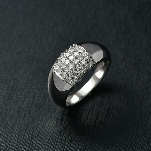 LUXURIANT DIAMOND - Lab Grown Diamant SI-GH SGL zertifiziert Ring 925 Silber rhodiniert (Größe 17.00) ca. 0.50 ct image number 2