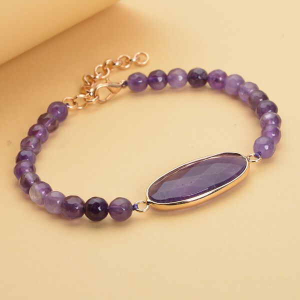 Afrikanisches Amethyst-Armband, 20 cm - 69 ct. image number 2
