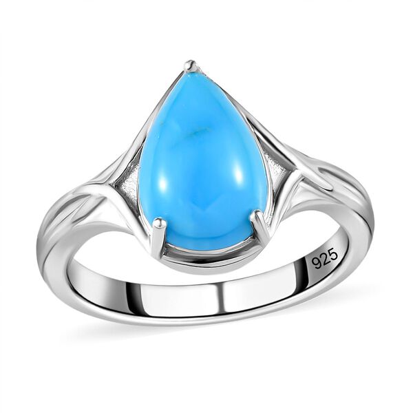 Amerikanischer, nat&uuml;rlicher Sleeping Beauty T&uuml;rkis-Ring - 2,74 ct. image number 4