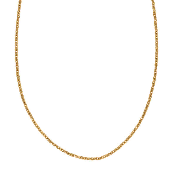 Singapurkette, 925 Silber 750 Gelb Vergoldet, ca. 45 cm + 5 cm Extender, ca. 2,16g image number 4