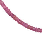 Ilakaka Hot Pink Saphir Rondelle Halskette ca. 45 cm lange 925 Silber ca. 38.25 ct image number 2