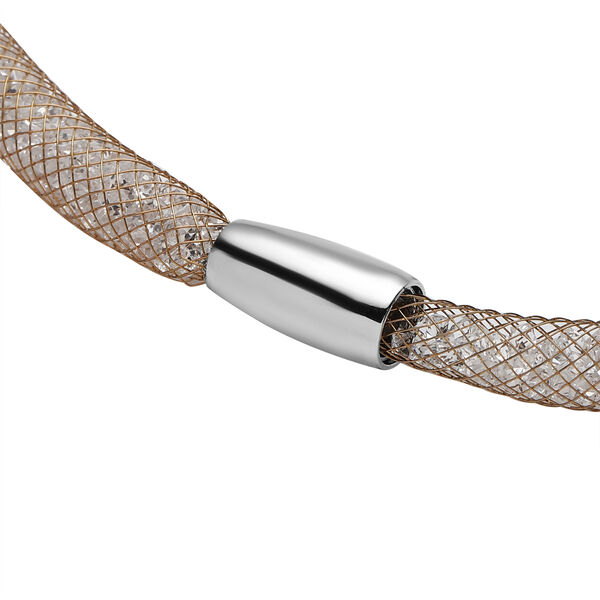 Wei&szlig;e Kristall-Halskette, 50 cm - 100 ct. image number 5