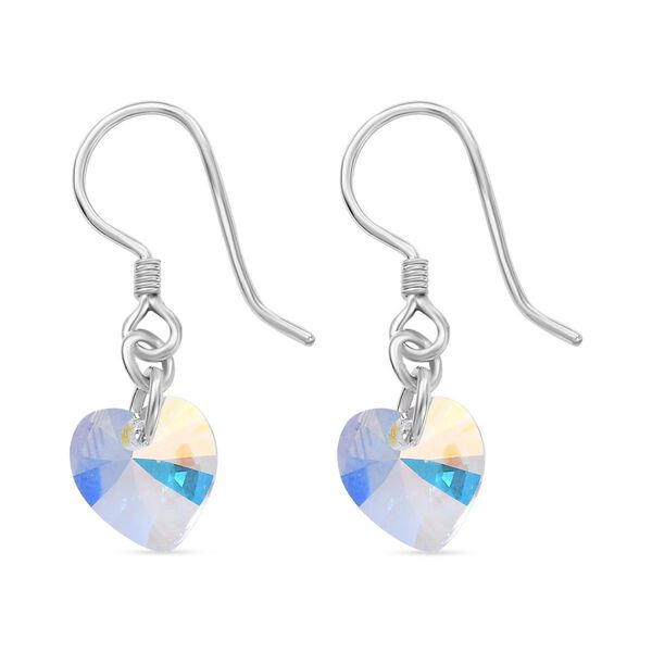 J Francis gefertigt mit SWAROVSKI -AB Swarovski Kristall Herz Ohrringe image number 5