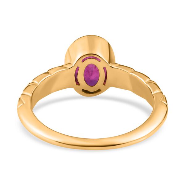 Afrikanischer Rubin Ring, 925 Silber vergoldet, ca. 1,85 ct image number 5