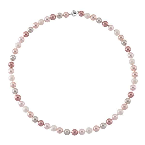 Mehrfarbige Muschelkernperle 60cm Halskette image number 3