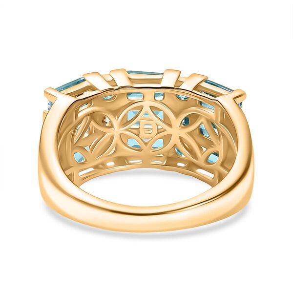D’Joy Betroka blauer Apatit und Moissanit Ring - 3,31 ct. image number 5