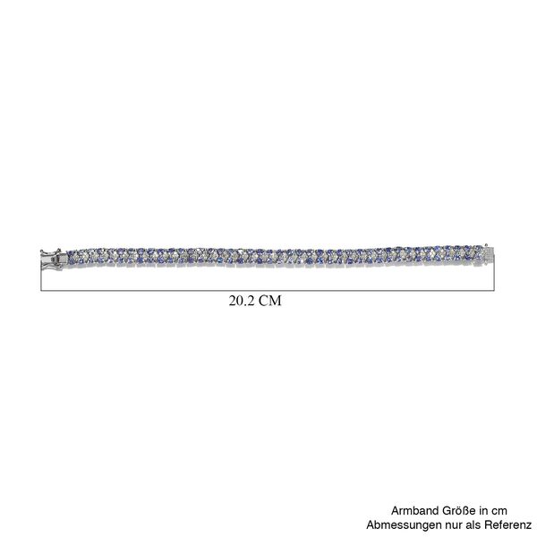 Tansanit und Zirkon Atmband - 11,18 ct. image number 5
