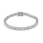 Moissanit Armband ca. 19 cm 925 Silber rhodiniert ca. 15,75 ct.