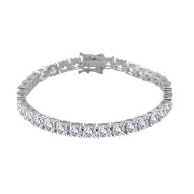 Moissanit Armband, 925 Silber rhodiniert