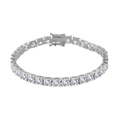 Moissanit Armband, 925 Silber rhodiniert image number 0
