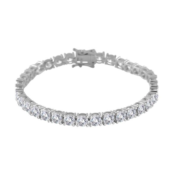 Moissanit Armband, 925 Silber rhodiniert image number 0
