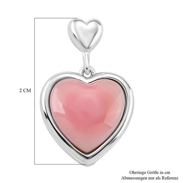 D'Joy Natürlicher Rosa Königsmuschel Perle Ohrringe 925 Silber rhodiniert image number 6