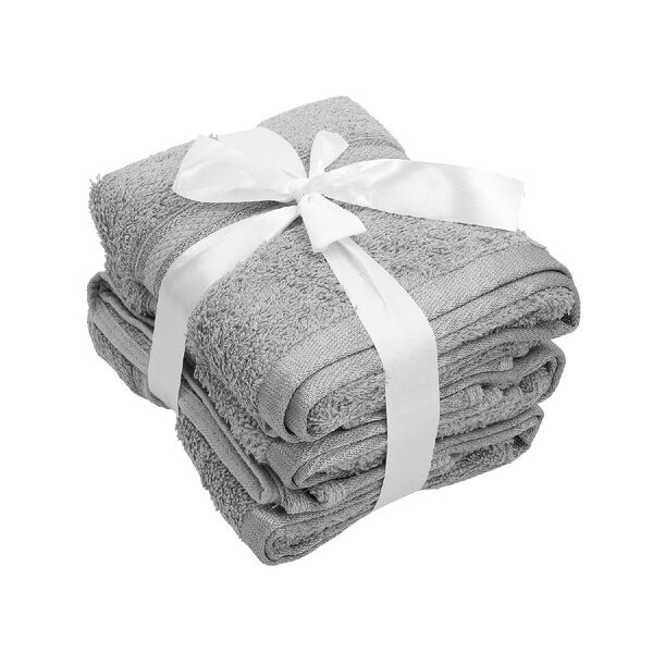 3er-Set - Frotteehandtuch aus 100% &auml;gyptischer Baumwolle, Grau&nbsp; image number 5