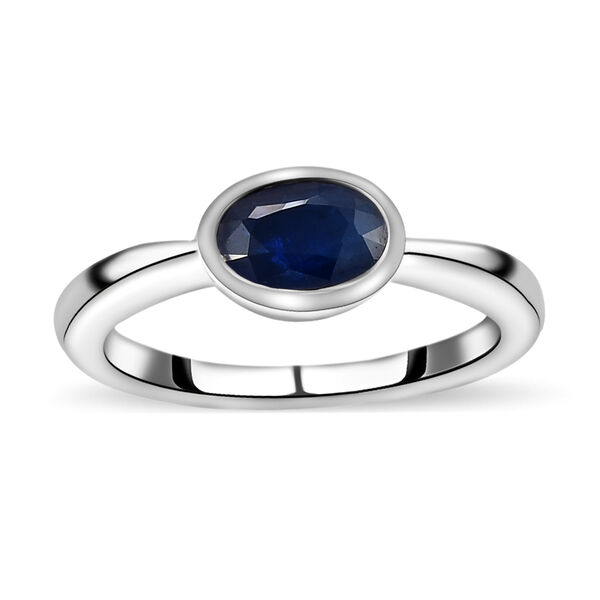AAA tansanischer, blauer Spinell-Ring, 925 Silber platiniert  ca. 0,87 ct image number 4