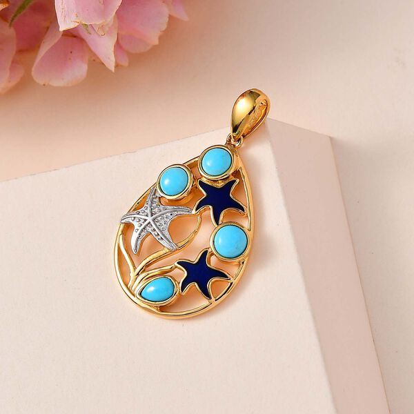 AA Sleeping Beauty T&uuml;rkis-Anh&auml;nger- 1,25 ct. image number 2