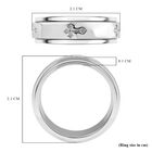 Handgearbeiteter Spinning-Kreuz-Ring image number 5