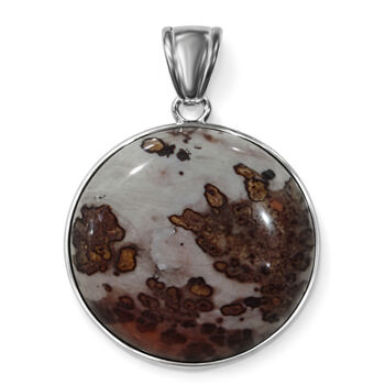 Roter Bild-Jaspis Anh&auml;nger ca. 40,00 ct.