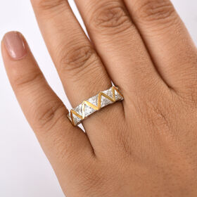 D’Joy zweifarbiger Moissanit Ring - 2,64 ct.