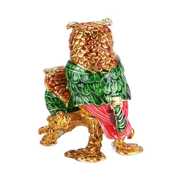 LIVMORE zwei Eulen-Design Schmuckdose, 7x7x8cm image number 4