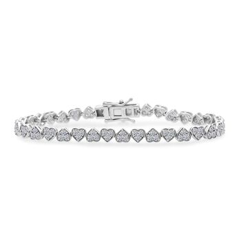 LUXURIANT SGL zertifiziertes SI-GH Labor Diamant Armband, 925 Silber rhodiniert - 3 ct.