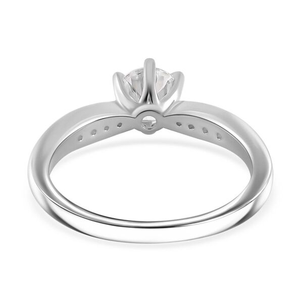 Moissanit Ring, 925 Silber rhodiniert - 0,95 ct. image number 5